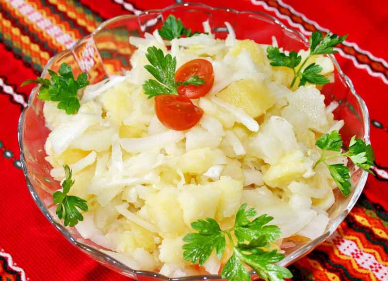 Салат картофельный по-грузински Салат картофельный по-грузински