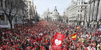 В Испании прошёл многотысячный марш против абортов Марш против абортов в Испании