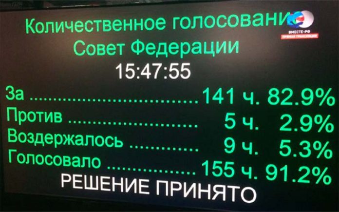 Совет Федерации одобрил законопроект Яровой