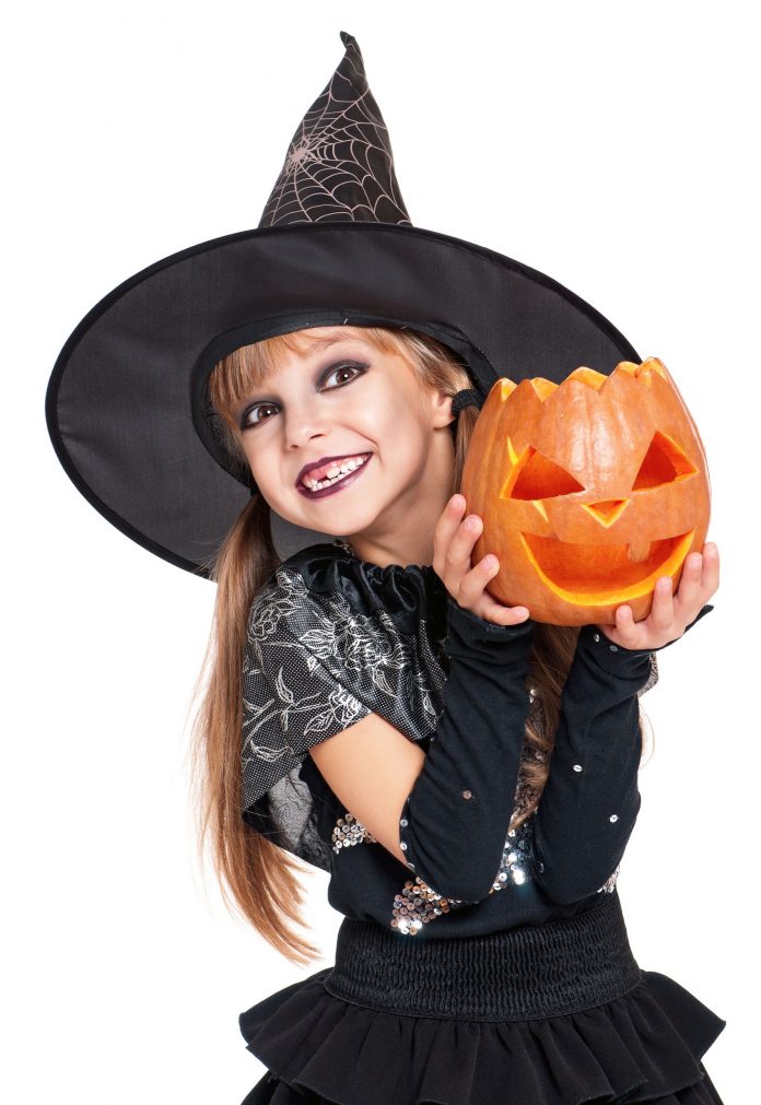 20112704 - little girl in halloween costume