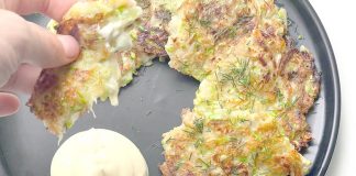 Кабачковые оладьи с овсяными хлопьями (без яиц)